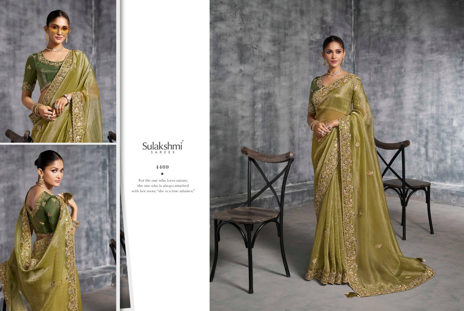 Kashira By Sulakshmi 4401 To 4412 Series Indian Traditional Wear Collection Fancy Colorful Party Wear Premium TissueSaree At Wholesale Price